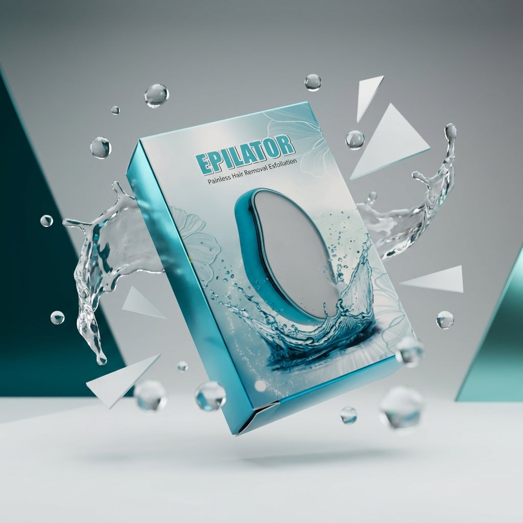 Depilador de Cristal Indoloro - Borrador de Vello y Exfoliante Suave