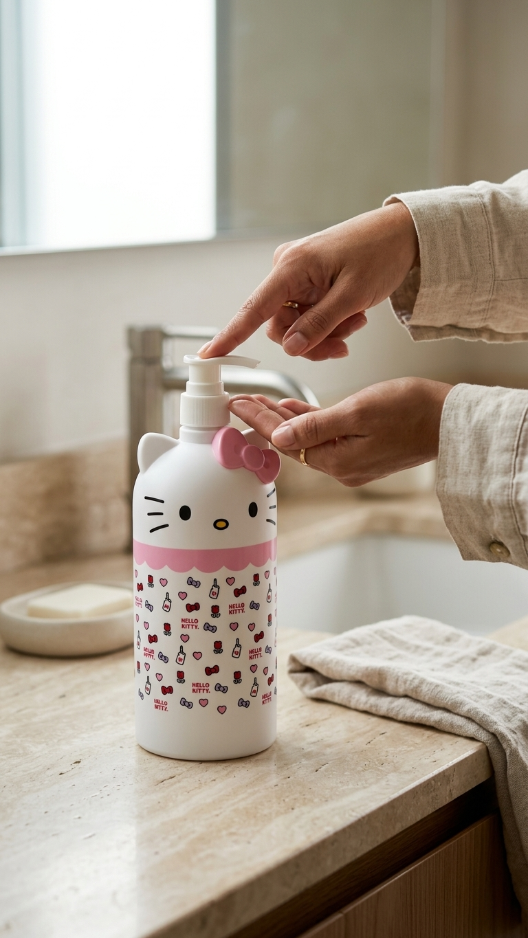 Dispensador Multiuso Hello Kitty de 1000ml - Botella con Dosificador