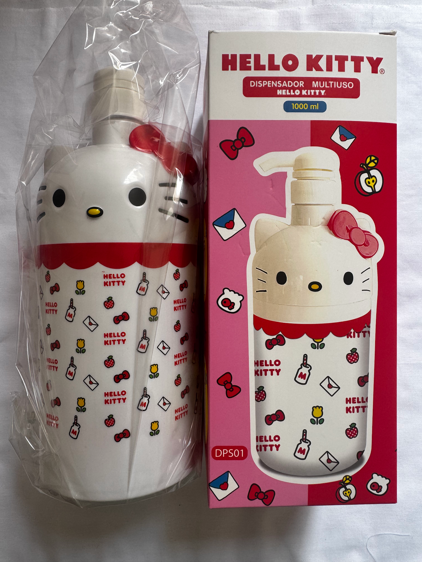 Dispensador Multiuso Hello Kitty de 1000ml - Botella con Dosificador