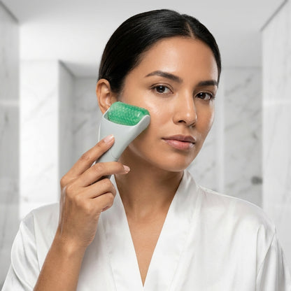 Ice Roller Facial de Gel - Rodillo Frío para Desinflamar y Calmar la Piel