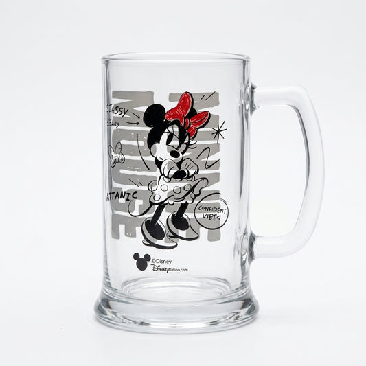 Jarrita Cervecera de Vidrio Minnie Mouse Disney - Confident Vibes