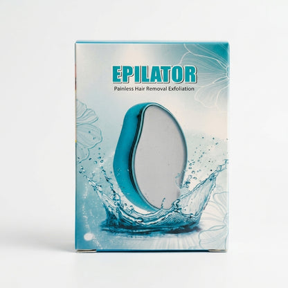 Depilador de Cristal Indoloro - Borrador de Vello y Exfoliante Suave