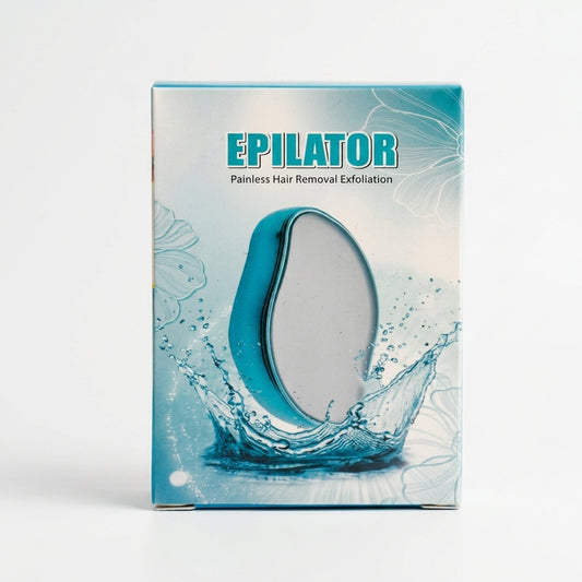 Depilador de Cristal Indoloro - Borrador de Vello y Exfoliante Suave