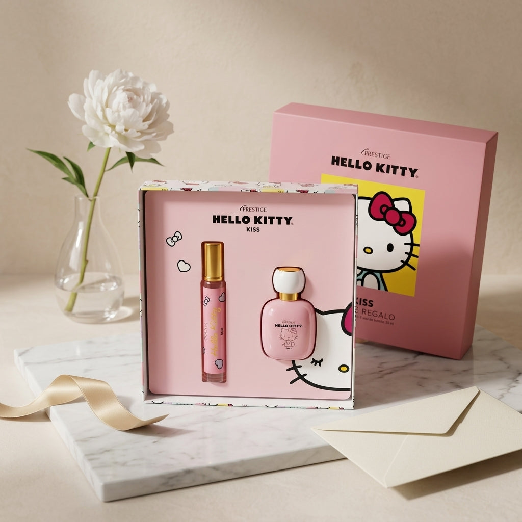 Set de Regalo Hello Kitty Kiss - Perfume 50ml + Fragancia Portátil 30ml