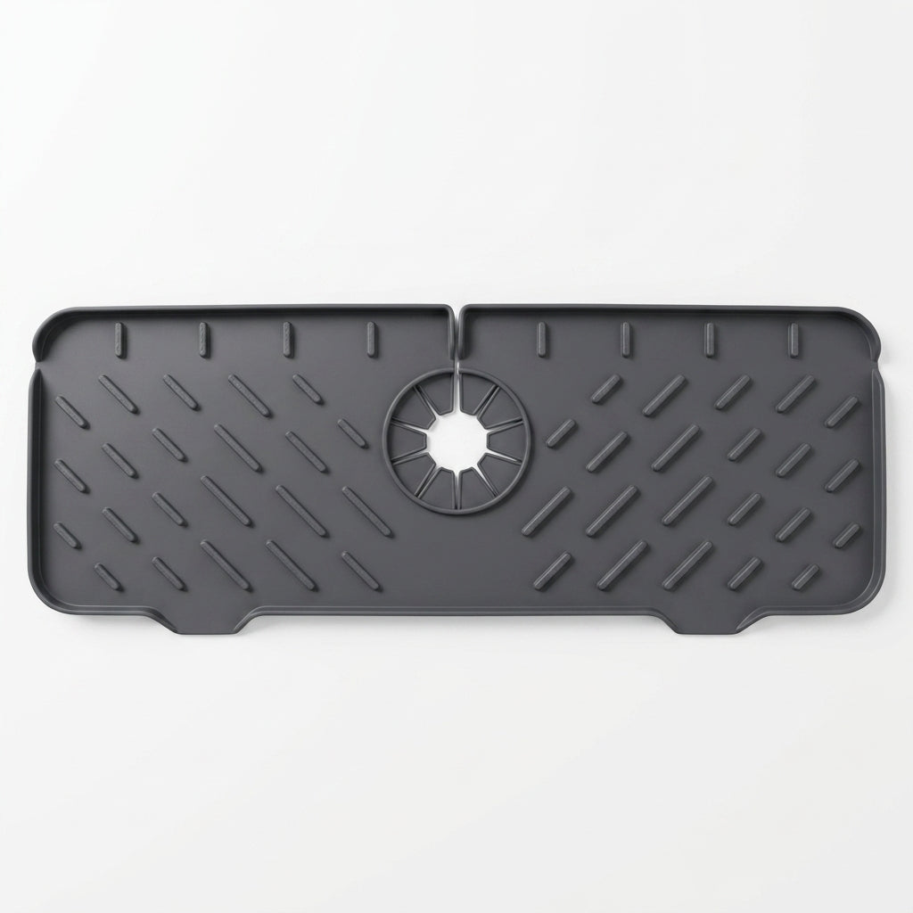Protector de Silicona para Grifo - Tapete Antisalpicaduras con Drenaje