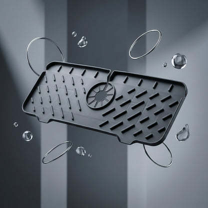 Protector de Silicona para Grifo - Tapete Antisalpicaduras con Drenaje