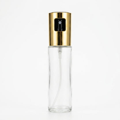 Spray Pulverizador de Aceite 100ml - Atomizador de Vidrio Dorado