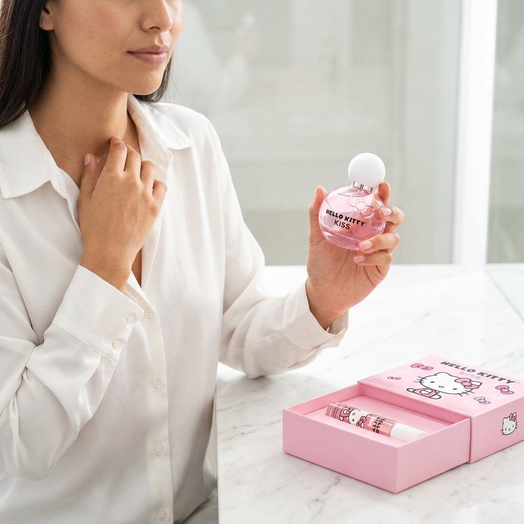 Set de Regalo Hello Kitty Kiss - Perfume 50ml + Fragancia Portátil 30ml