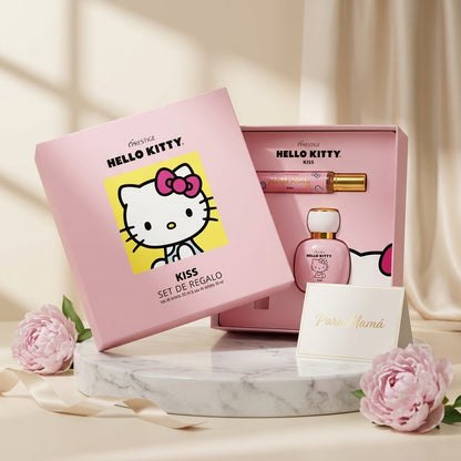 Set de Regalo Hello Kitty Kiss - Perfume 50ml + Fragancia Portátil 30ml