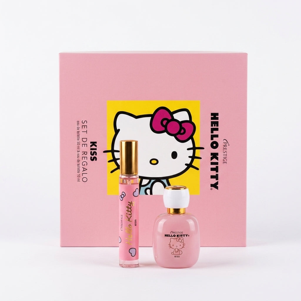 Set de Regalo Hello Kitty Kiss - Perfume 50ml + Fragancia Portátil 30ml