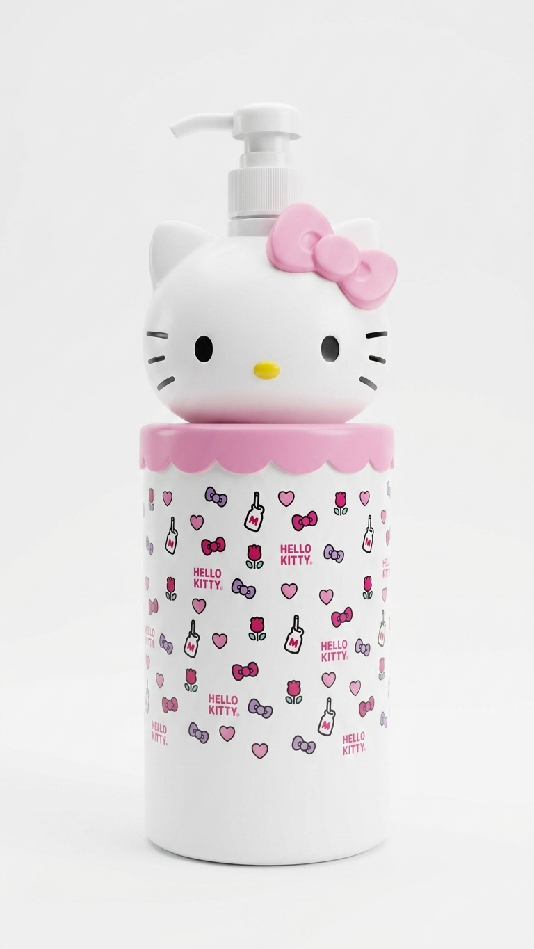 Dispensador Multiuso Hello Kitty de 1000ml - Botella con Dosificador